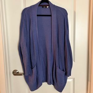 Blue Cardigan with Pockets. Size S.